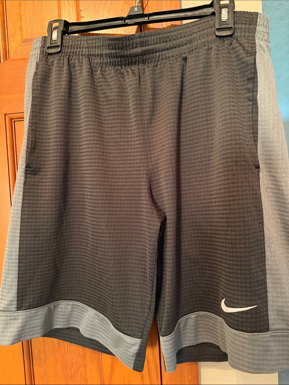 Nike Men’s Black and Gray Athletic Shorts